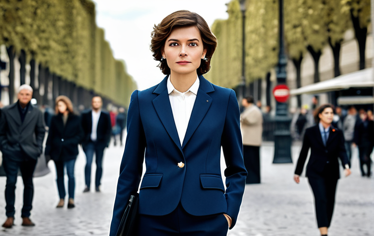 실리프팅 유지기간 - Parisian Chic Professional**
"A stylish French businesswoman in a tailored Chanel-inspired suit, st...