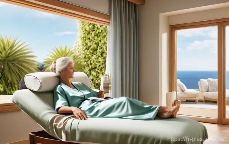 성형외과 추천 지역 - A serene and elegant consultation room in a modern French aesthetic clinic. A female patient, mid-30...