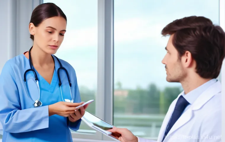 성형외과 수술 실패 사례 - **Prompt 1: The Informed Consultation**
A bright, clean, and modern doctor's consultation room i...