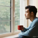 성형외과 수술 일정 - **Prompt: Reflective Serenity**
"A person in their late 20s to early 40s sits by a softly lit wi...